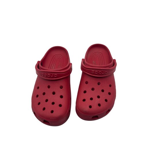 Crocs Size 10 Women Unisex Red Classic Clog  Adjustable Strap Lightweight - Picture 2 of 12